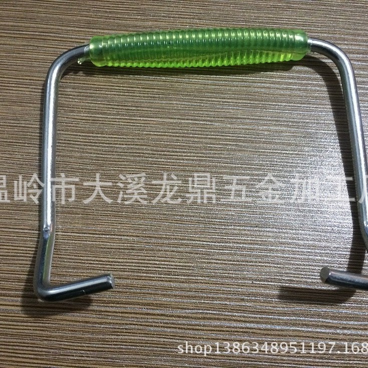 100升5.2*12半包绿黄透明提手，水桶桶把，涂料桶提手