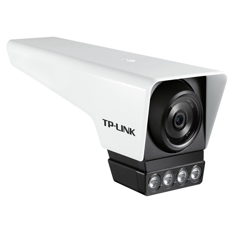TP-LINK 500万超清PoE供电 套装8路 室内外高清夜视全彩摄像头网