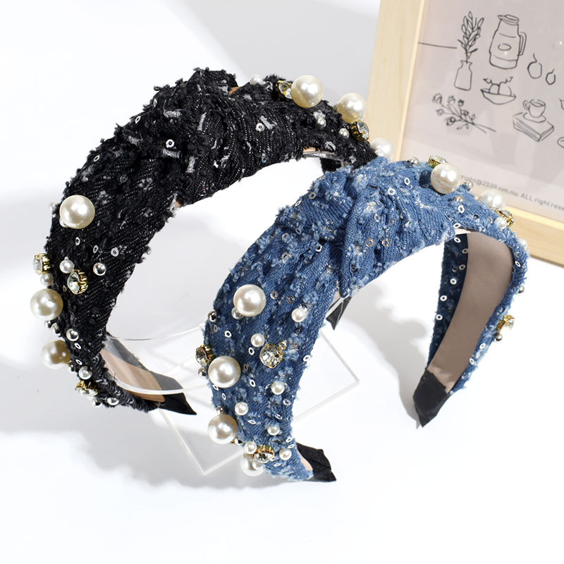 208g Weight Hair Band Hair Accessories Type 1 Piece Quantity Indoor, Daily Occasion Solid Color Pattern Women's Gender Vacation, Simple Style Style Women's Vacation Simple Style Solid Color Cloth Hair Band 3