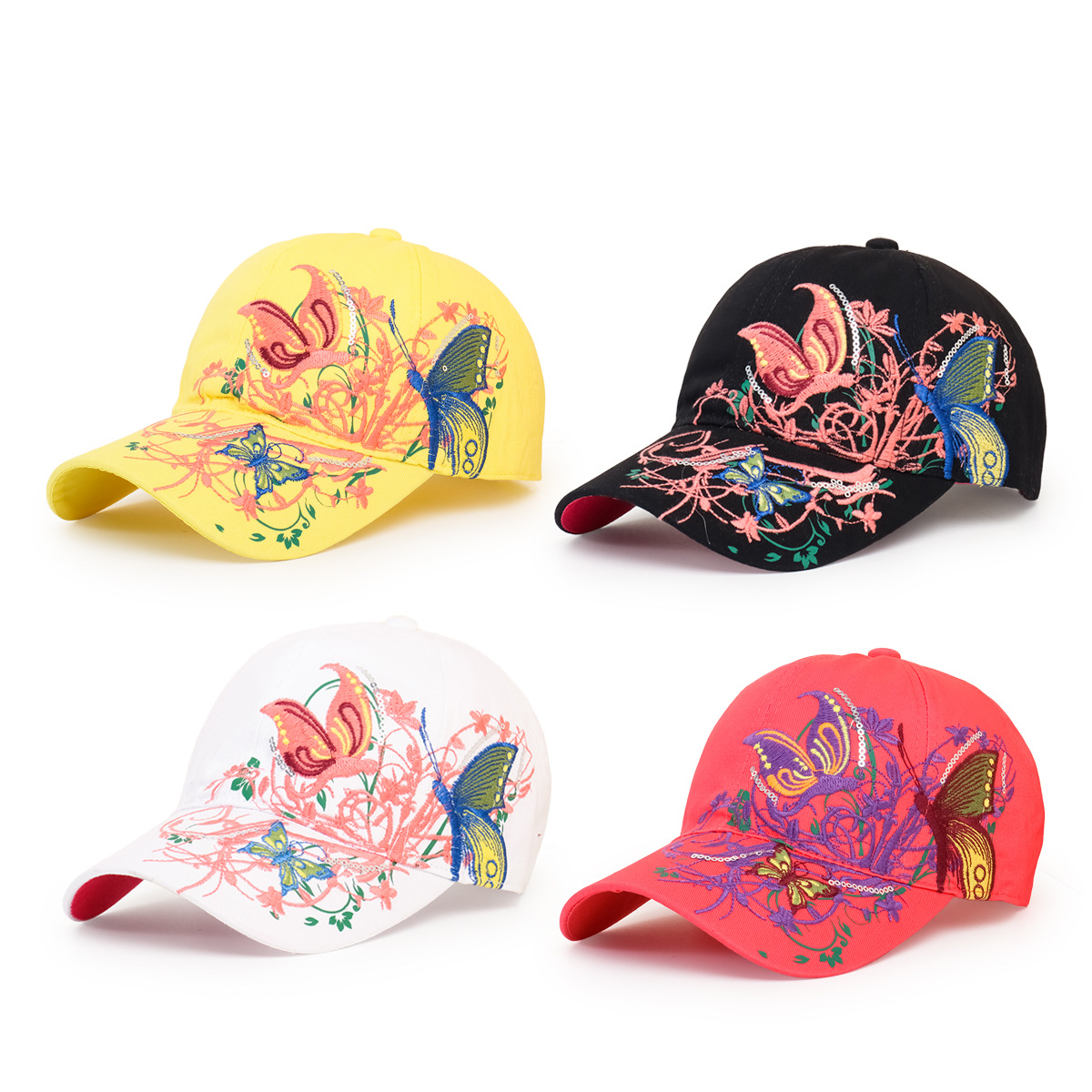 Ethnic Embroidery Butterfly Baseball Cap Wholesale Nihaojewelry display picture 18