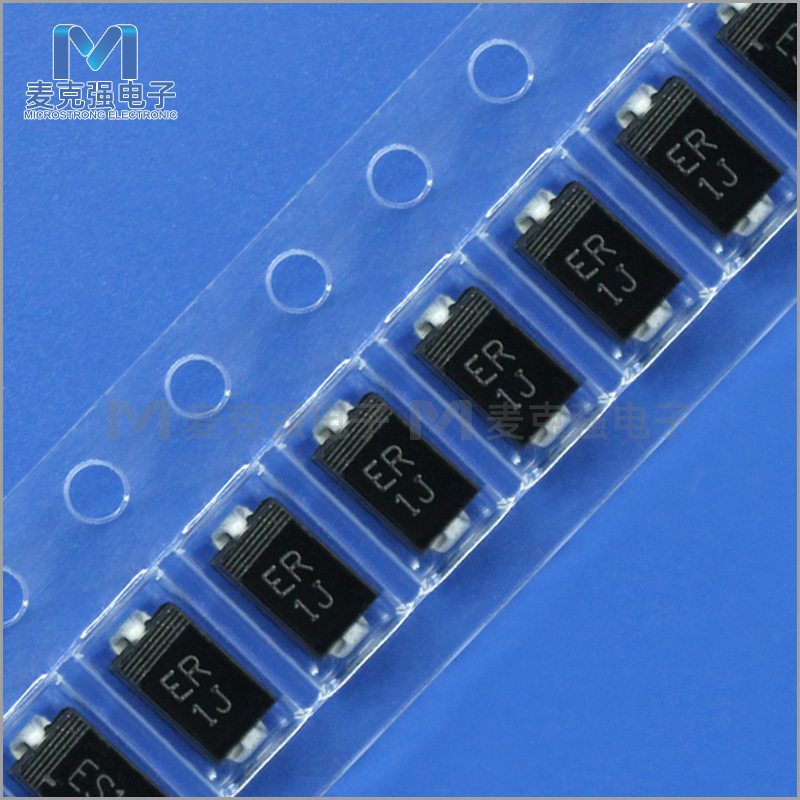 不凡贴片快恢复二极管ER1J SMA/DO-214AC 超快恢复整流管1A/600V