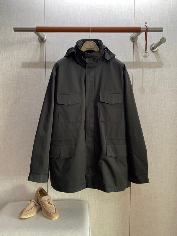 Lp Men's Loro High-End Polyester Fiber and Cashmere Blend Jacket, Outer Layer Polyester Fiber, Inner Layer Cashmere Lp Lp Men's Loro High-End Polyester Fiber and Cashmere Blend Jacket, Outer Layer Polyester Fiber, Inner Layer Cashmere Lp