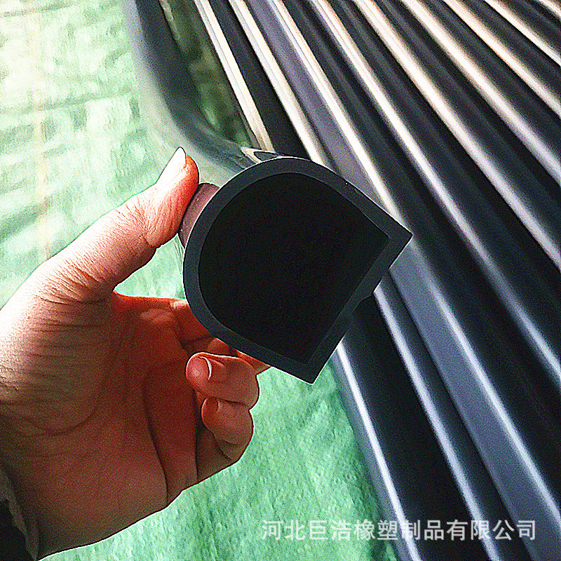 大尺寸硅胶密封条 D型硅橡胶挤出密封条 缓冲橡胶减震保护条