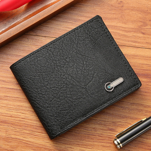 Men's Wallet Business Casual Short Handle Leather Money Clip Short Handle Leather Bag