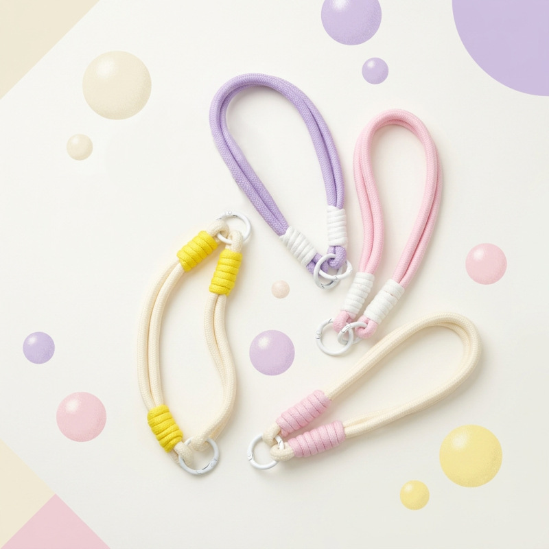 Dopamine Woven Sturdy and Durable Wrist Strap Anti-Lost Lanyard Multifunctional Keychain Key Lanyard Creative and Simple