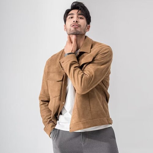 Mink Fleece Jacket for Men - Winter Trend Brand Fashion Collar Jacket - Loose Casual Top for Men