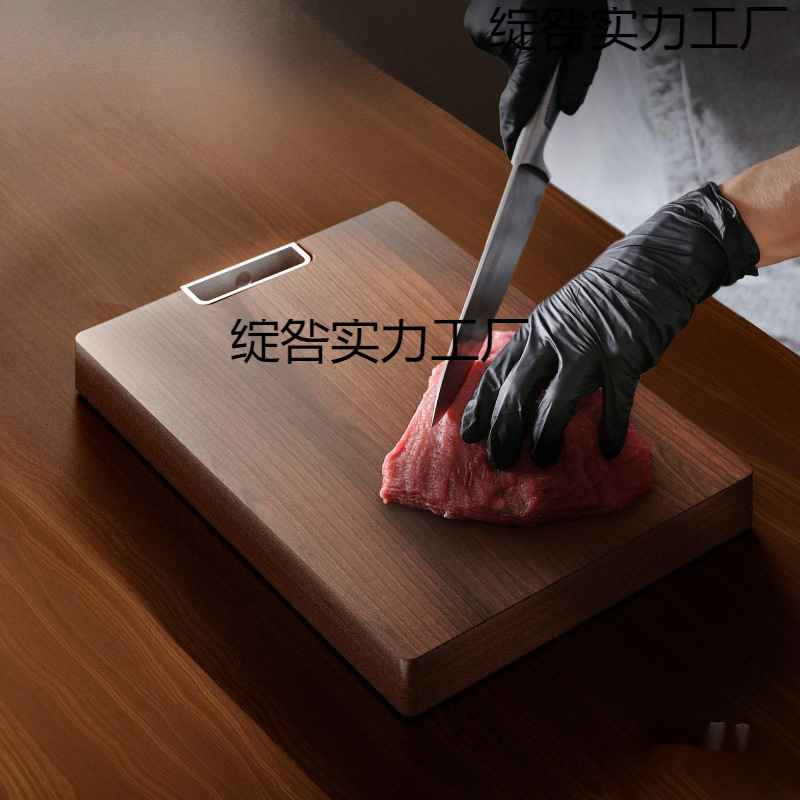 菜板乌檀木整木切菜板实木砧板防霉家用厨房案板水果粘板麦太保