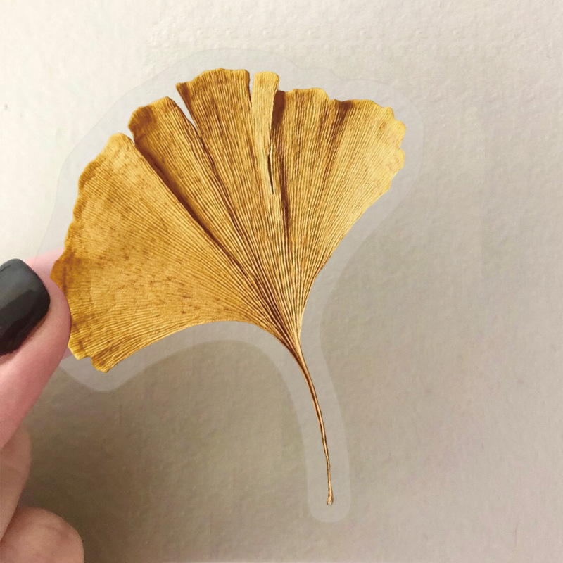 50张复古植物树叶花朵标本贴纸装饰DIY手账手机壳滑板PET防水批发|undefined