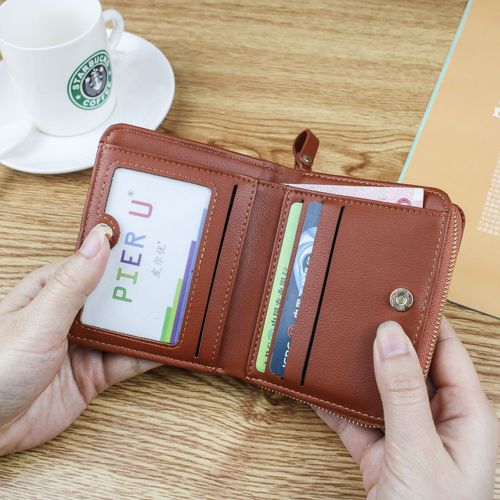  New Korean Style Women's Coin Purse Side Zipper with Magnetic Buckle Short Student Wallet Fashion Simple Small Wallet