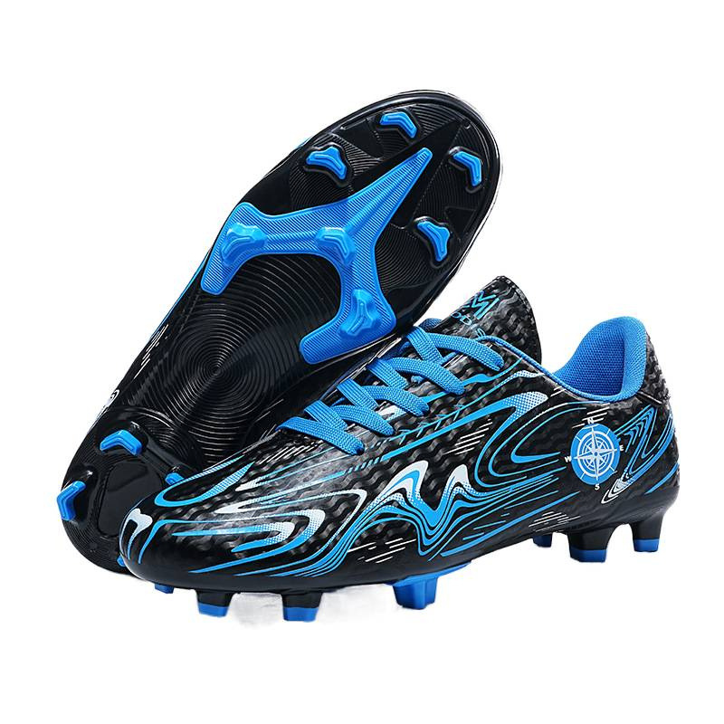 Zapatos de fútbol de clavos largos transfronterizos para niños varones al aire libre zapatos de entrenamiento de clavos para estudiantes de primaria y secundaria