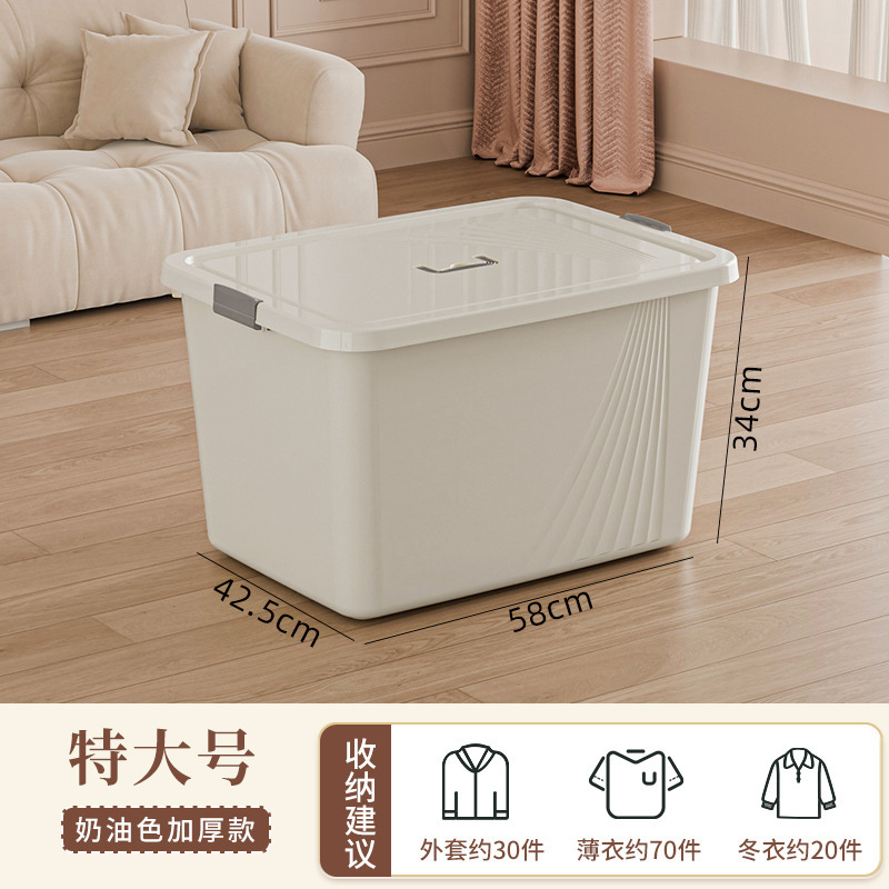 収納ボックス蓋付き家庭用衣類玩具スナック本手提げ収納ボックス大容量プラスチック整理ボックス卸売り|undefined