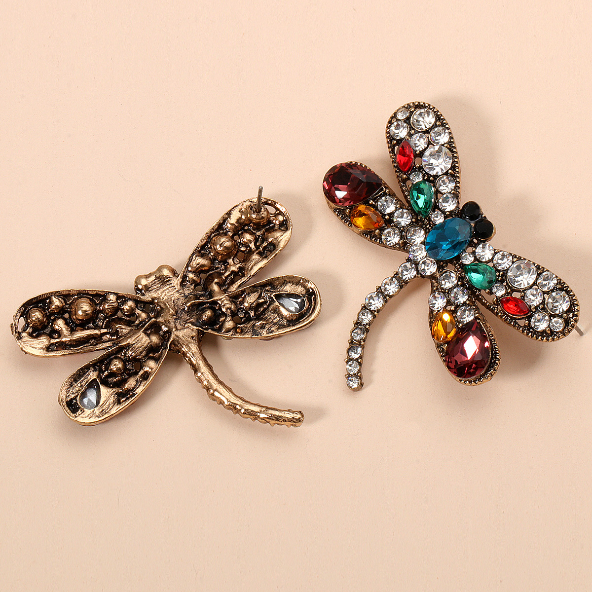 Fashion Dragonfly Colorful Diamond Earrings display picture 10