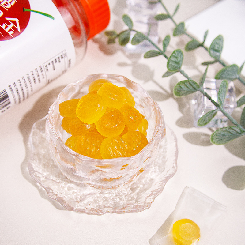 Walnut Oil Gummy Candy (Juglans regia) — 500g Bucket, Fruit Gummy with Walnut Oil quality and texture