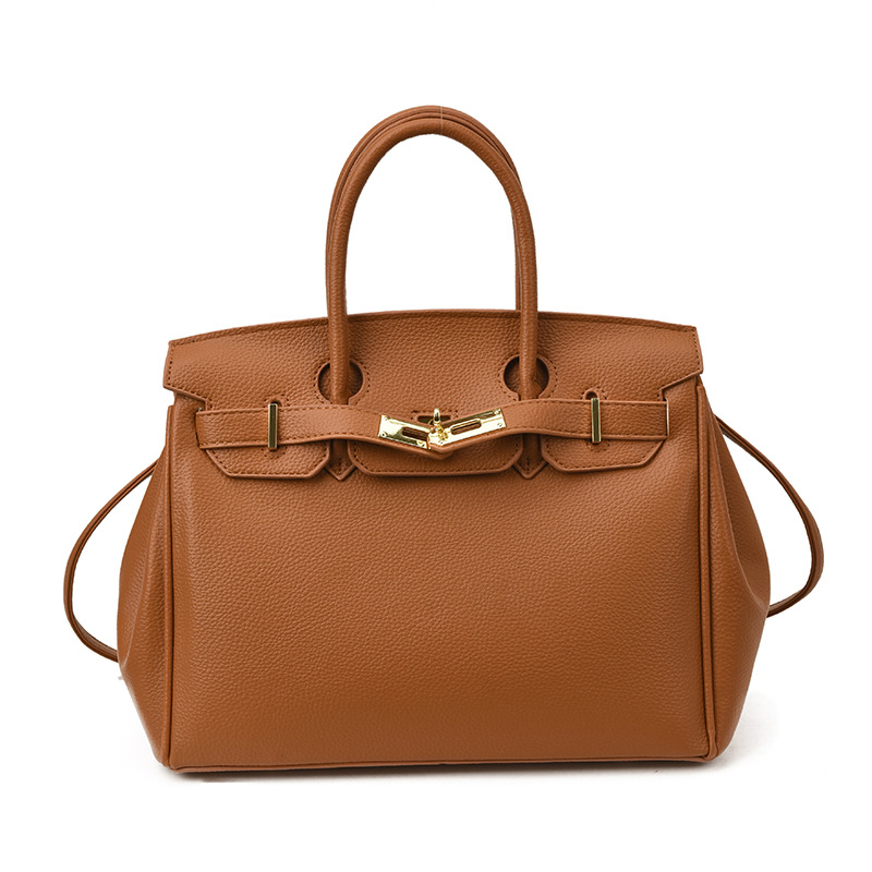 Bolsos de platino retro retro de alta calidad para mujeres 2026 comercio exterior nueva moda litchi pattern commuter mochila versátil