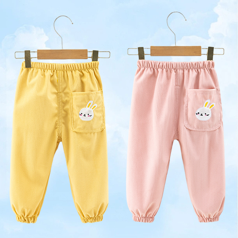 아동용 바지 [옐로우+핑크]
