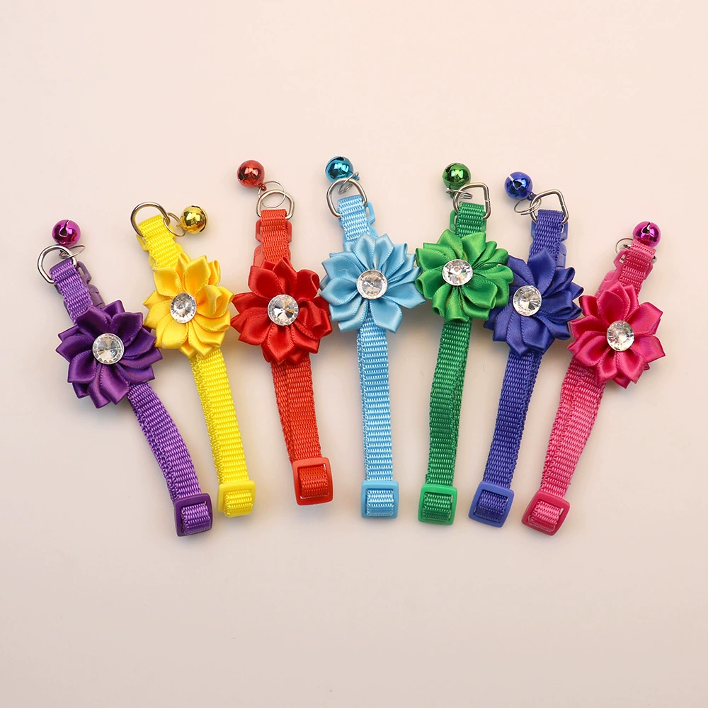 Pet Белл Цветочный ошейник Ошейник Воротник для кошек Воротник для домашних животных Фабрика Outlet