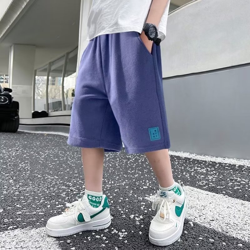 童装夏季新款短裤中大童休闲运动裤男童炸街卫裤童装五分中裤跨境
