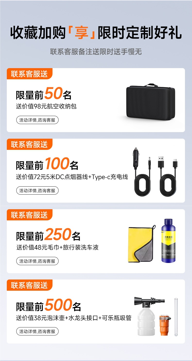 Wireless Car Washing Machine High-Pressure Water Gun Household Electric Lithium Battery 2025 New Model Cleaning Machine Powerful Supercharging Artifact