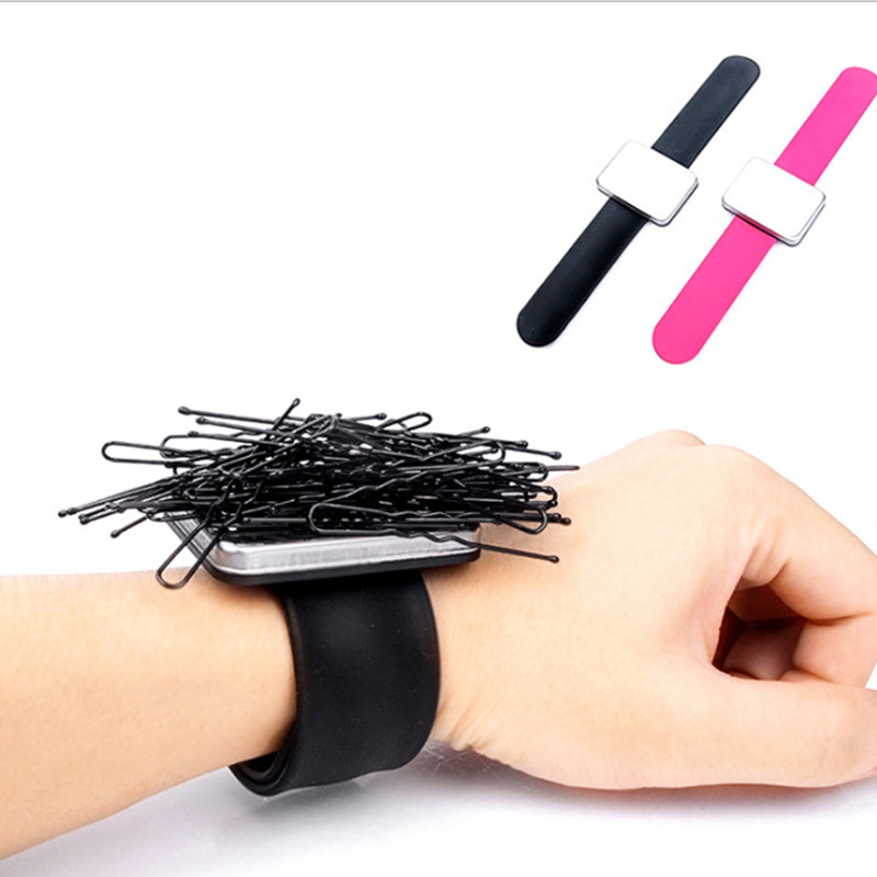 Barber herramienta pelo trenzado updo pelo capas anillo de uñas Plus belleza pelo pulsera raqueta aguja de horquilla magnética dispositivo de succión