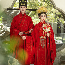 明制汉服情侣套装2025新款新中式结婚凤冠霞帔婚服敬酒礼服套装女
