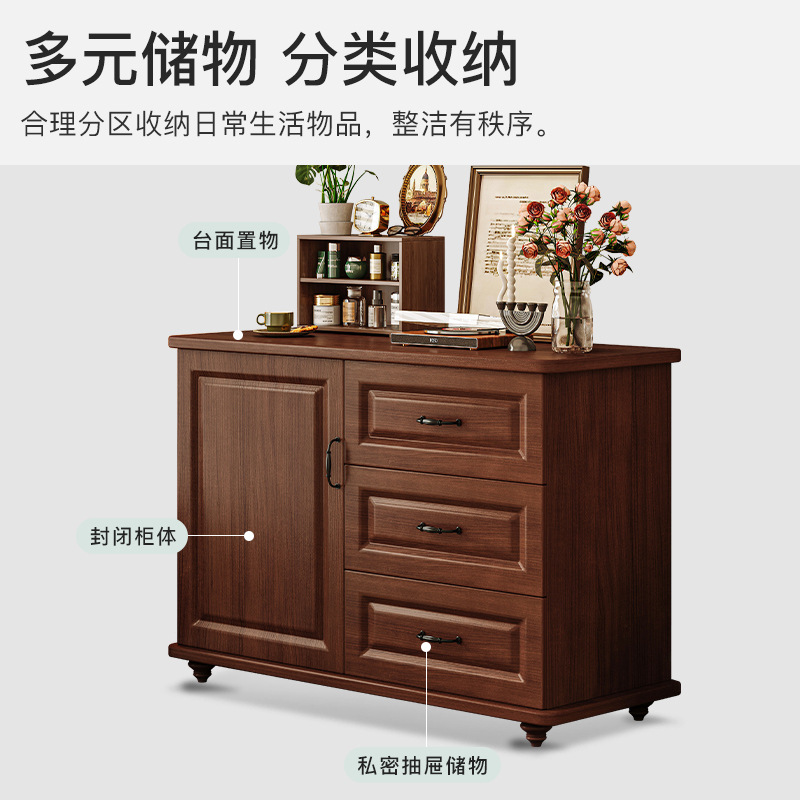 Armario americano Armario de almacenamiento de dormitorio contra la pared Armario de almacenamiento de habitación Armario de almacenamiento de sala de estar Armario de almacenamiento retro