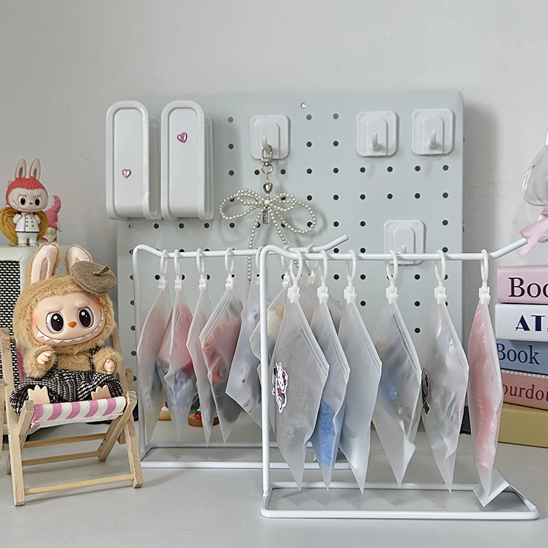 适用于labubu娃衣收纳架收纳袋棉花娃娃10-15cm娃衣收纳袋透明袋
