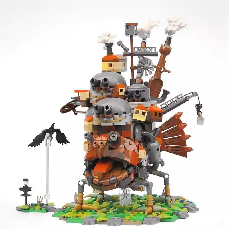 Cross-border hot-selling building block MOC small particle assembly model children's toy gift Howl Castle