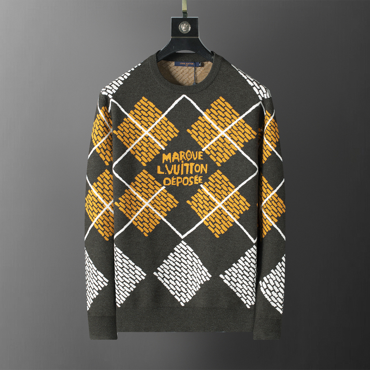 High-quality cross-border 2025 chaqueta de punto chaqueta suéter de manga larga temperamento masculino un cabello