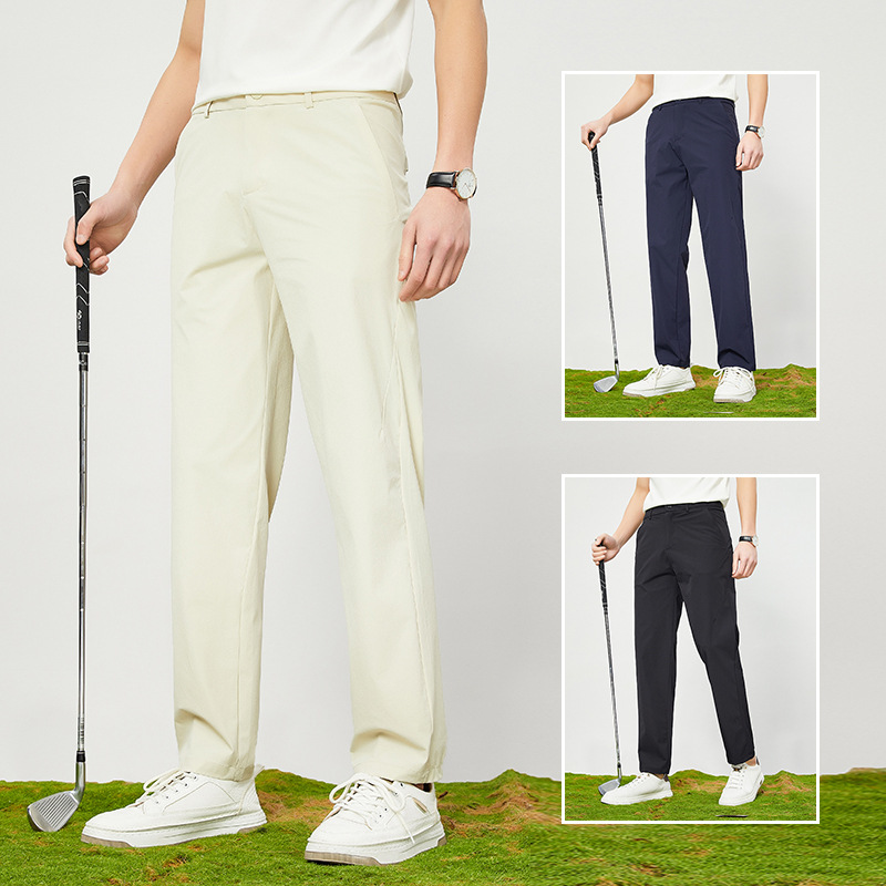 Spring and Summer Popular Men's Golf Sports Casual Pants, Breathable, Loose and Icy, Trendy and Fashionable Outdoor Sports