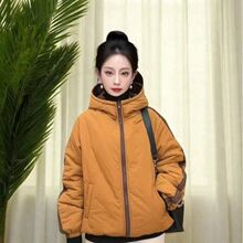 新款正反面夹棉里外冬季撞色棉服分可不穿2025棉衣外套默认项氨纶
