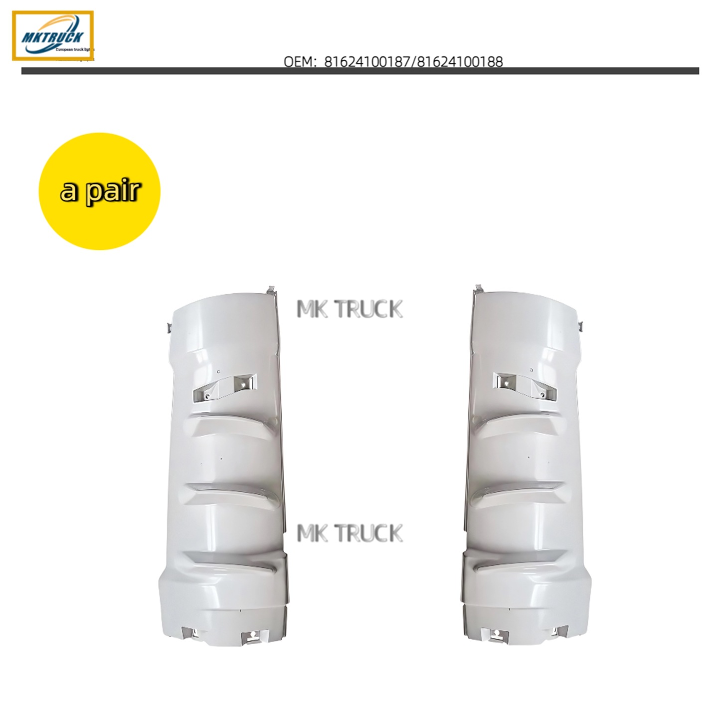 Ángulo interior 81624100187/81624100188 para la fábrica de piezas de camiones de la serie MAN TGL