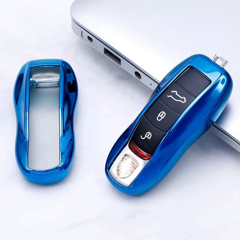 Чехол для ключей Porsche подходит для Cayenne/Paramela автомобиль ТПУ половина сумка ключ оболочки