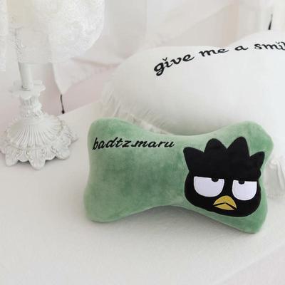 Cartoon cool black penguin car headrest car bone pillow seat belt cover pillow cushion air conditioning blanket