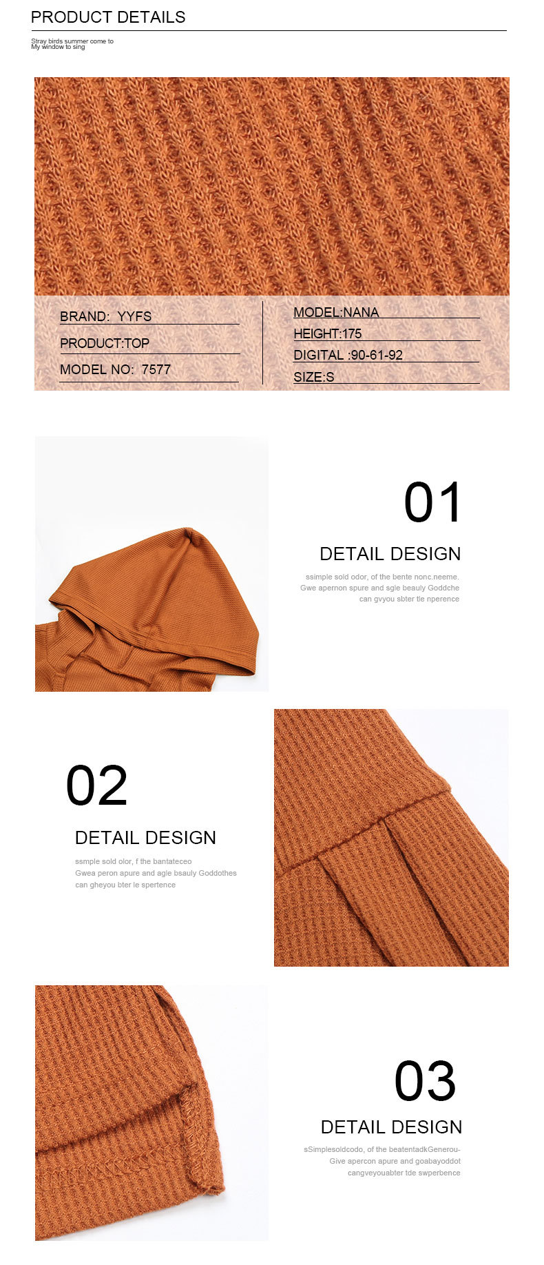 Einfarbiger Kapuzenpullover mit Taschenknopf_voghion.com