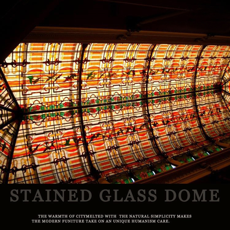 Stained glass ceiling ceiling hallway partition interior decoration Tiffany craft combination ceiling art glass Stained glass ceiling ceiling hallway partition interior decoration Tiffany craft combination ceiling art glass