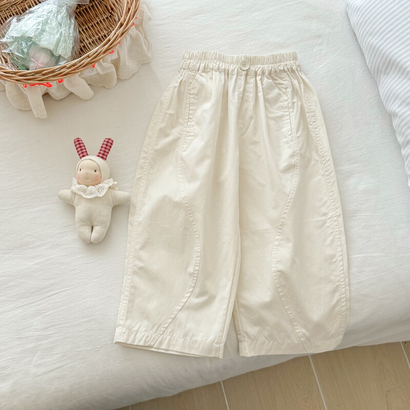 Ningli 女の子パンツ夏の新しい韓国スタイルの女の子の軽くて薄いピンクカジュアルパンツハーレム防蚊パンツ|undefined
