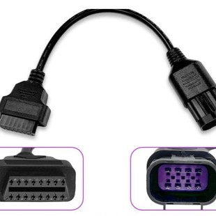 �����OBDII-16Pĸ�^��8P�B����;L=280mm