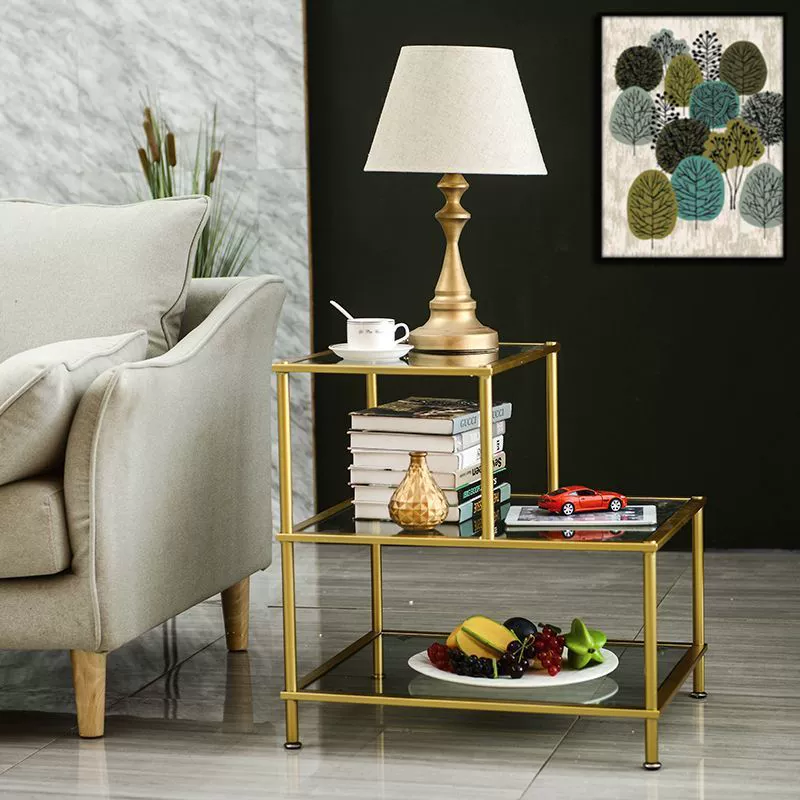 Скандинавский угловой шкаф из кованого железа для гостиной, квадратный диван, боковой шкаф для спальни, прикроватная тумбочка, стеллаж для хранения