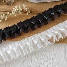 日单双层褶皱蕾丝花边服装娃衣辅料bjd裙摆袖口手工diy裙撑