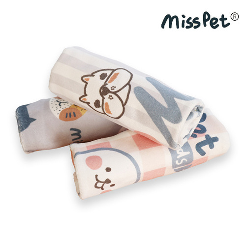 Factory Direct Supply MISSPET Microfiber Water Absorbent Towel Pet Cat Dog Bath Towel