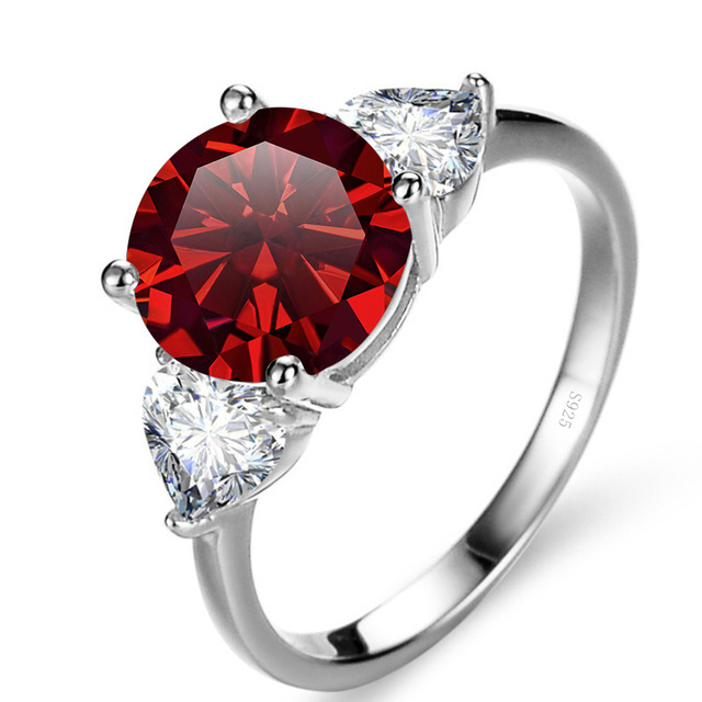 Anillo de plata esterlina 925 mujer 3 quilates de lujo anillo de piedra de moissanita chapado pt950 oro meson fábrica al por mayor en stock