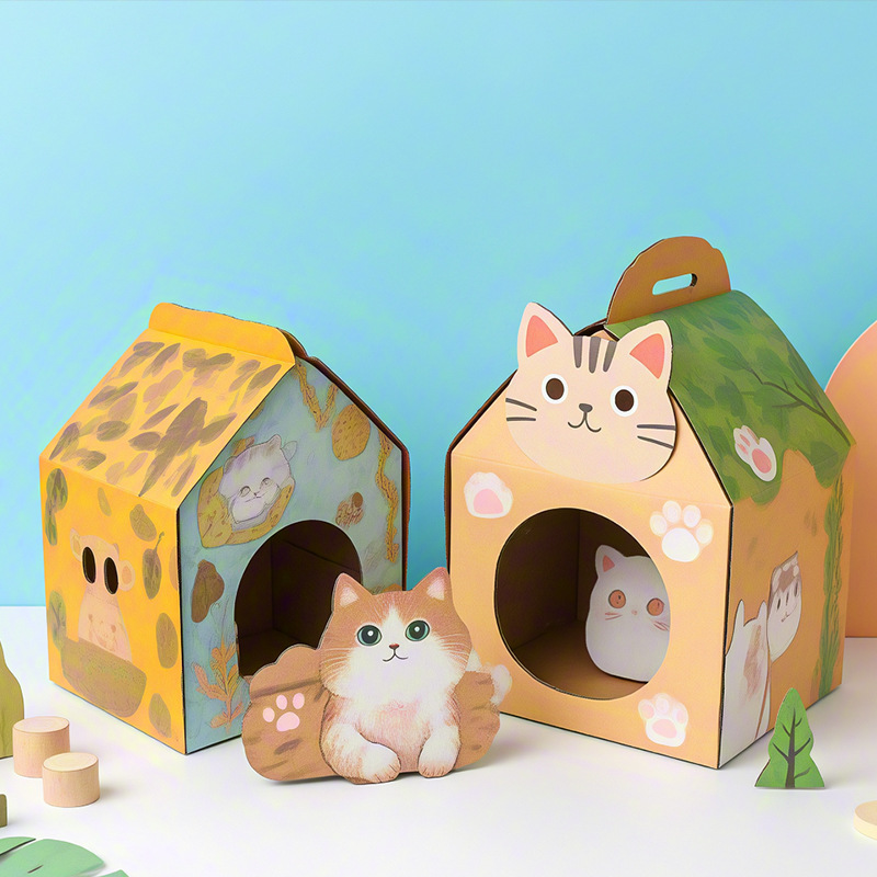 New cat carton paper cat nest cat nest and cat scratch board…