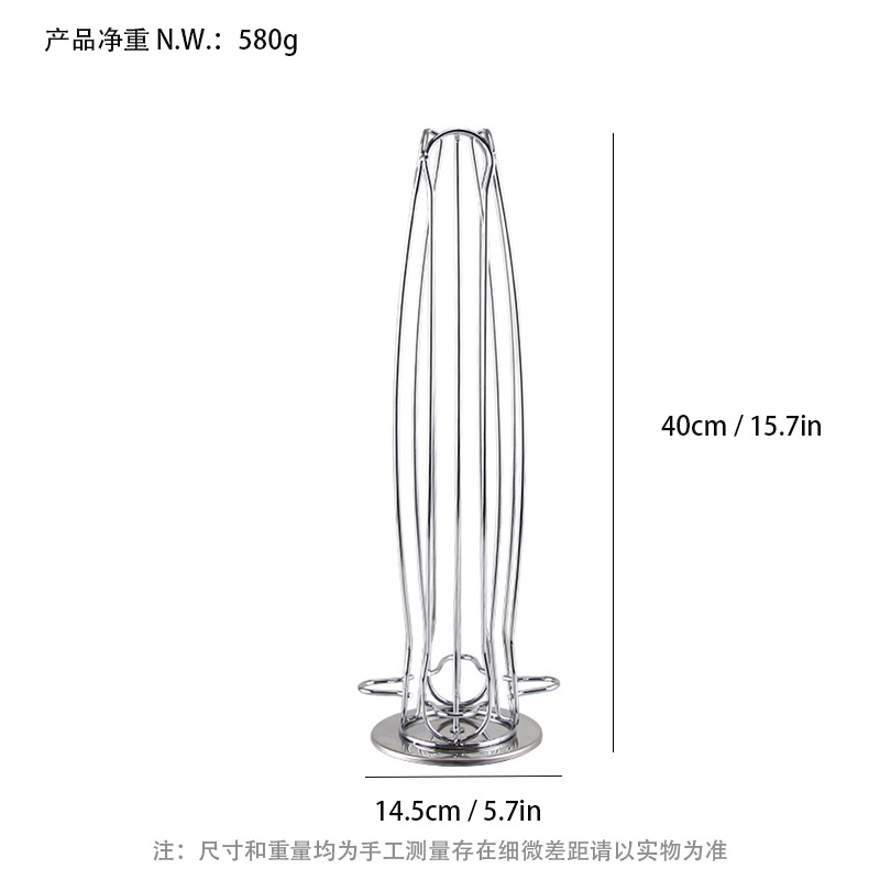 Xirui Cápsula de café rack de almacenamiento rack de exhibición 40 cápsulas Nespresso giratorio cápsula rack de café en stock