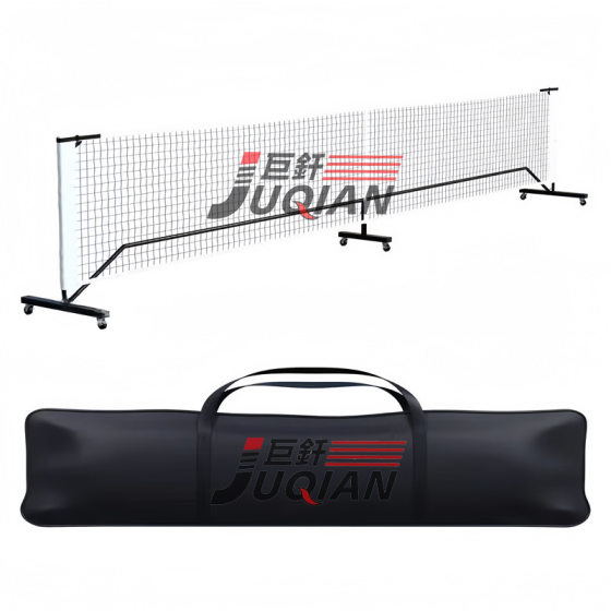 Cross-Border 6-Wheel Portable Six-Wheel Pickleball Net with Casters, Removable Practice Net, Pickleball Net Set Wholesale