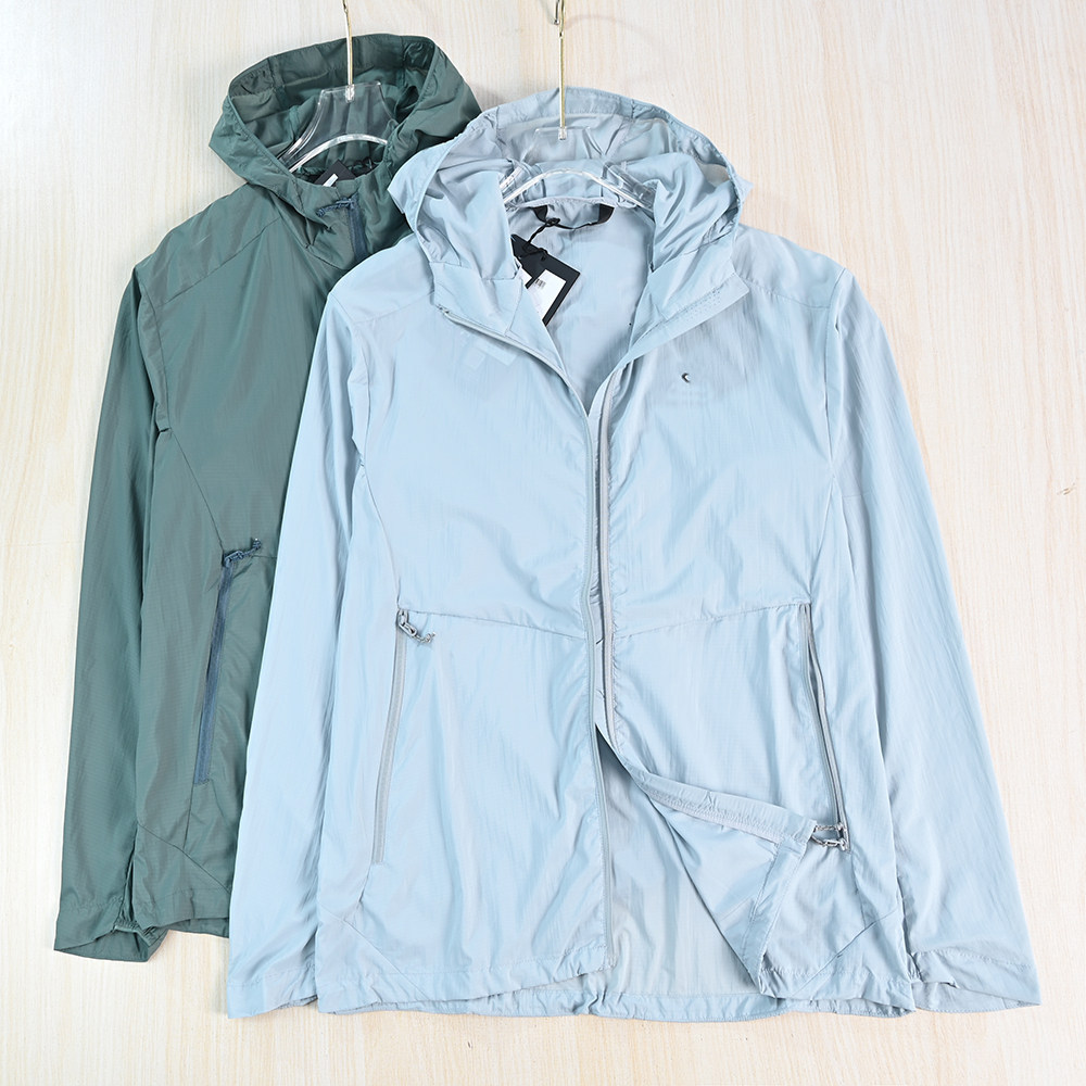 Men's Clothing 265/28 Lightweight Breathable Outdoor Sports Fitness Cycling Hooded Casual Long-Sleeve Sun Protection Jacket