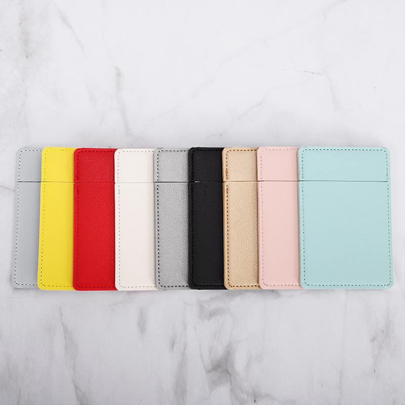 Espejo cosmético de mano de color sólido espejo cosmético de acero inoxidable espejo portátil resistente a los golpes logotipo imprimible