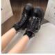 Sweet Cool Thick Bottom Martin Boots Women's Autumn 2023 New Black All-match Motorcycle Boots Increased British Style Short Boots Tide