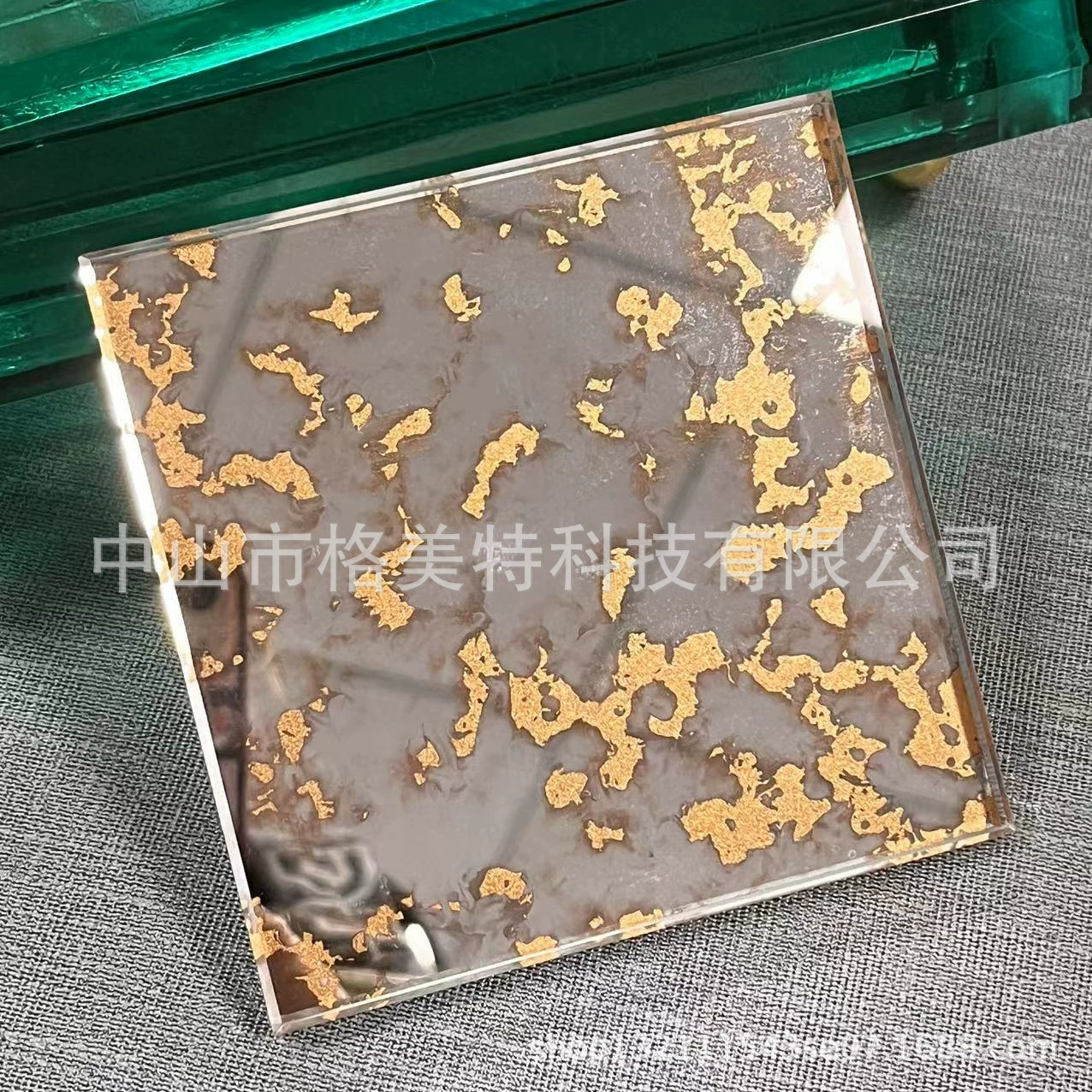 Итальянский золотой порошок античное зеркало фон стены декоративное стекло ржавчины зеркало на складе поставка в форме художественного зеркала перегородки