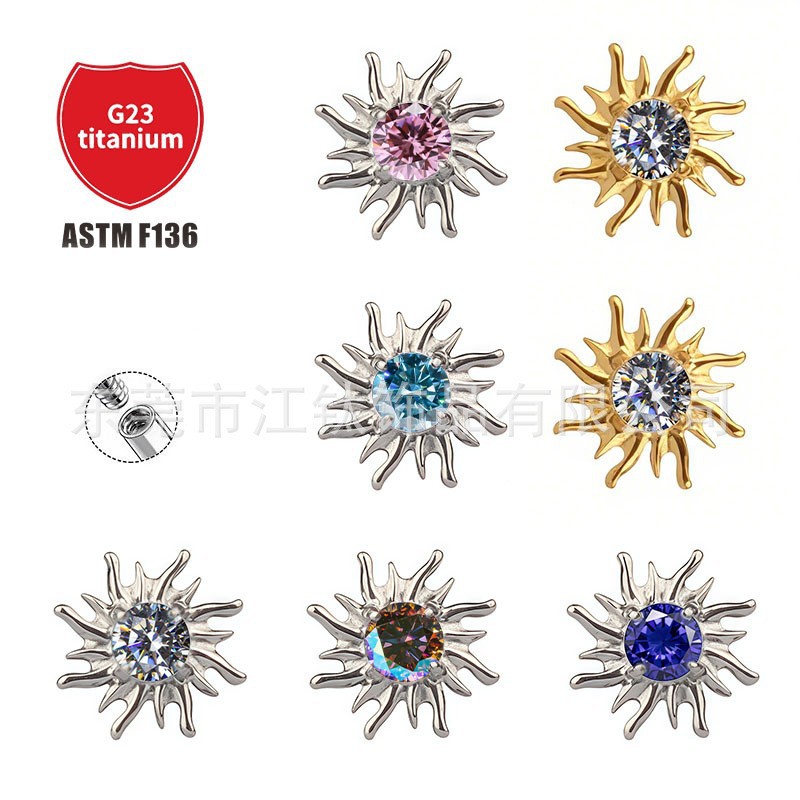 Labret stud lip piercing jewelry styling detail