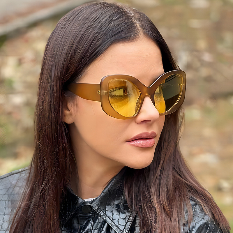 Gafas de sol decorativas exageradas del sexo opuesto de gran tamaño para hombres y mujeres, gafas de sol de parasol europeas y americanas Y2K